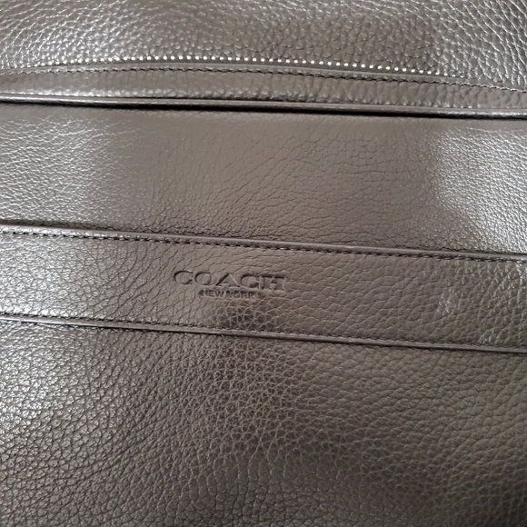 Coach Mens' Refined Pebbled Leather Backpack - Picture 3 of 6